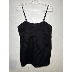 Envision studio black babydoll tank top womens medium y2k fairy grunge 2000s‎